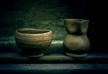 工匠陶罐传统艺术细节图片