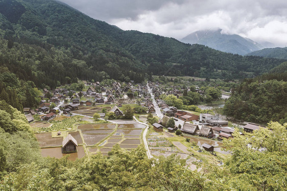 ShirakawagoShirakawa村是夏季世界遗产村白川果是一个位于日本图片