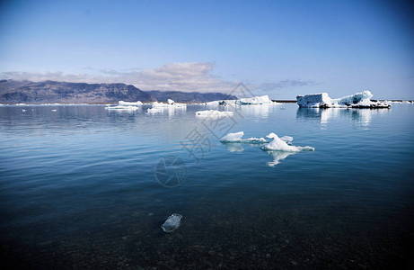冰岛融化的冰川清净的图片