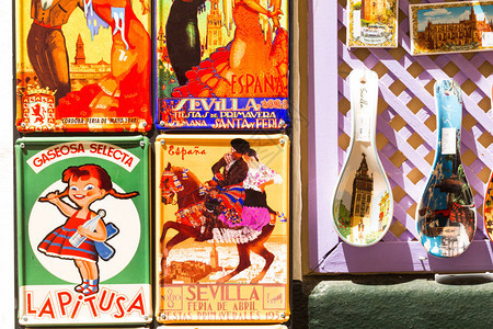 西班牙塞维利亚传统纪念卡2背景图片
