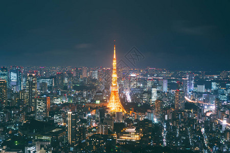 东京市中心建筑区与东京天树和藤高清图片下载-正版图片505305051-摄图网