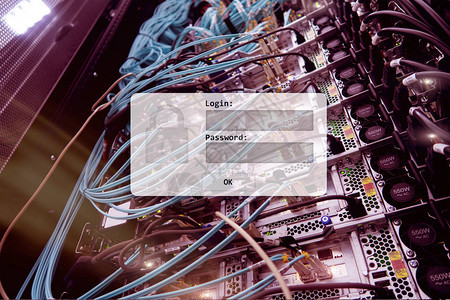 服务器机房登录和密码请求数图片