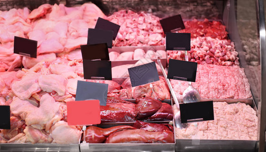 肉店鲜肉冷藏展示柜图片