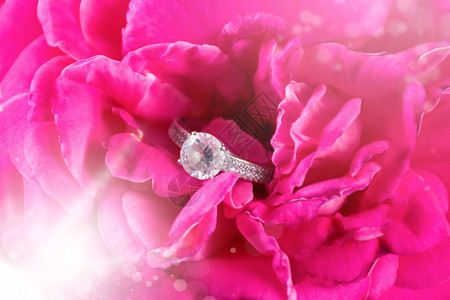 钻石订婚戒指图片