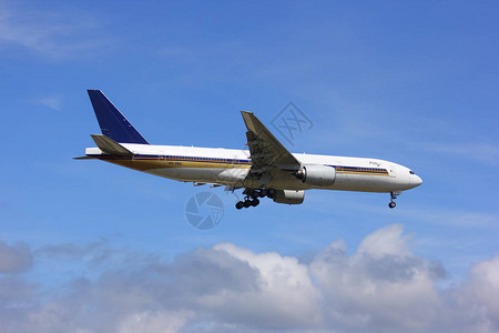 HSXBA波音777200的NokScoot航空公司降落清迈机场试飞新加坡航空图片