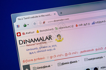 DinaMalar网站主页图片