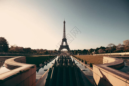 Eiffel铁塔巴黎有著名的城市图片