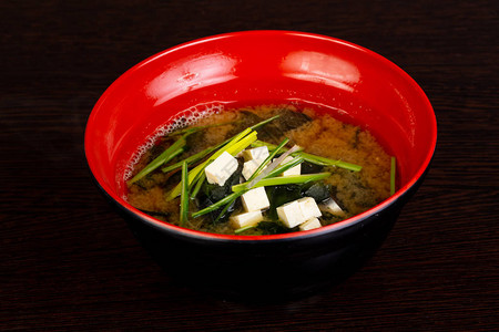 日式豆腐味噌汤图片