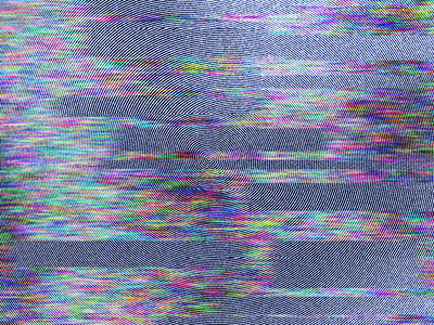 蓝噪音Glitch视频图片