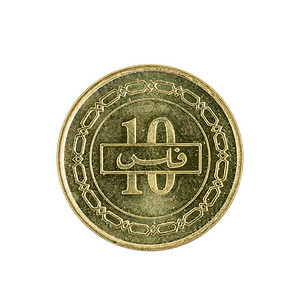 10枚Bahrainifils硬币2002年背景图片