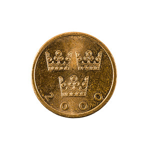50西德币硬2000年白色背景图片