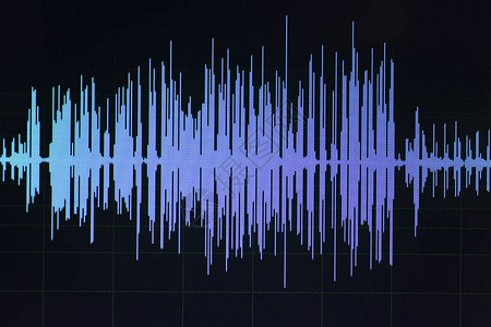 音频波演播室编辑计算机程序屏幕显示屏幕上的声音图片