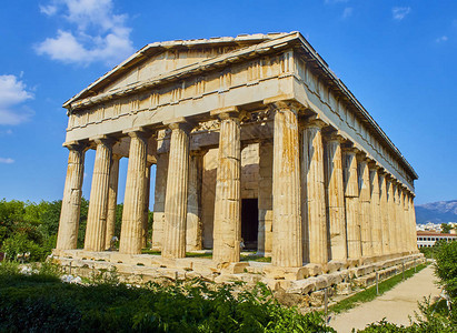 赫菲斯托神庙位于雅典集市西北侧的古希腊礼拜场所希图片