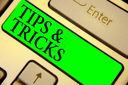 显示提和技巧的文本符号概念照片步骤Lifehacks方便的建议建议技能键盘绿键意图创建计算机图片