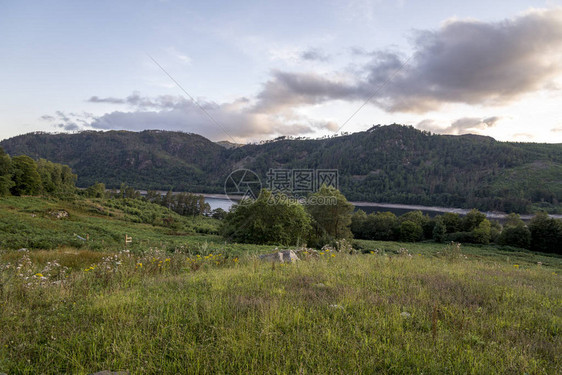 联合王国坎布里亚英国湖区山丘景图片