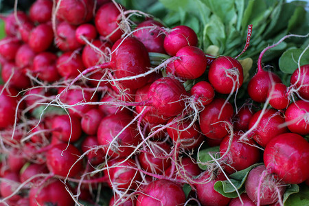农贸市场的红甜菜背景图片