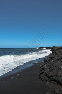 Kaimu黑沙滩夏威夷大岛Big图片