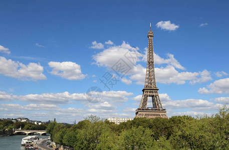 Eiffel铁塔是法国欧洲背景图片