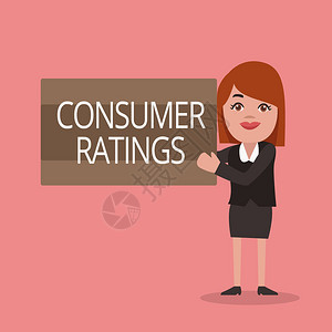 显示消费者评级的概念手写客户在购买产品或服务后给出的商业图片