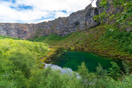 冰岛北部钻石圈Jokulsargljufur公园的Asbyr图片