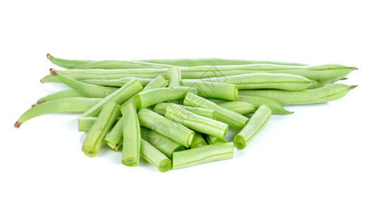 绿豆蔬菜上白色孤立图片