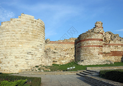 保加利亚Nessebar的堡垒高图片