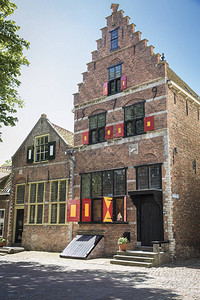 荷兰古老的荷兰哥特语小说屋旧城Ve图片