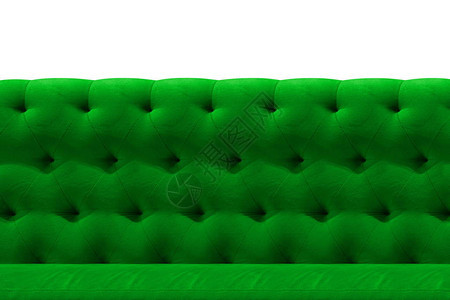 白色的绿色沙发天鹅绒垫贴衬垫图片