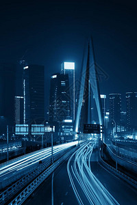 深夜在重庆的桥图片
