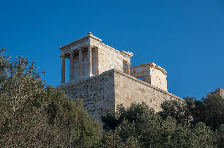 雅典卫城的雅典娜耐克神庙图片