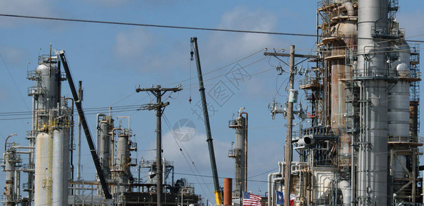 德克萨斯州的石油和天然气炼油厂图片