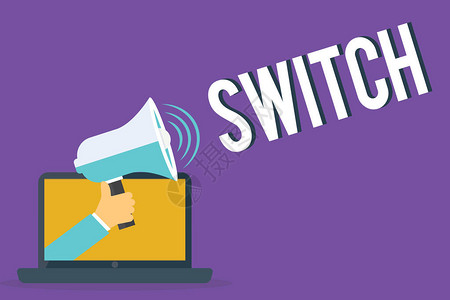 Switch商业照片展示装置用来制作和断开电路连接的信号设备掌图片