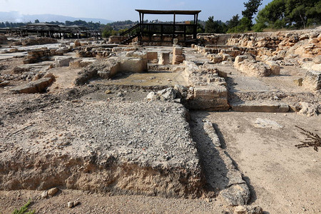 古城废墟十字军时代以色列北部的Sepp图片