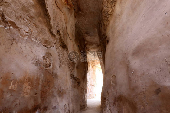 古城废墟十字军时代以色列北部的Sepp图片