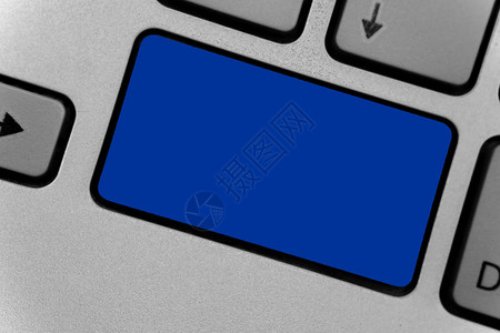 设计业务概念Web横幅宣传材料模拟板的空副本文键盘蓝键意图创建计算机图片