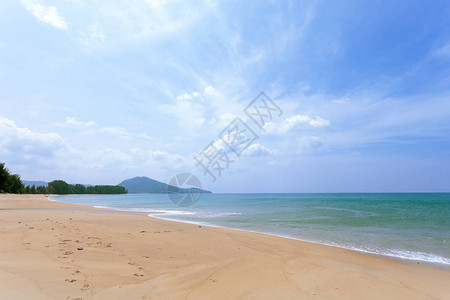 用于背景和夏设计的风景热带海洋美丽自然构图片