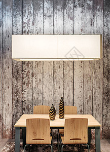 现代木制餐桌和椅子图片