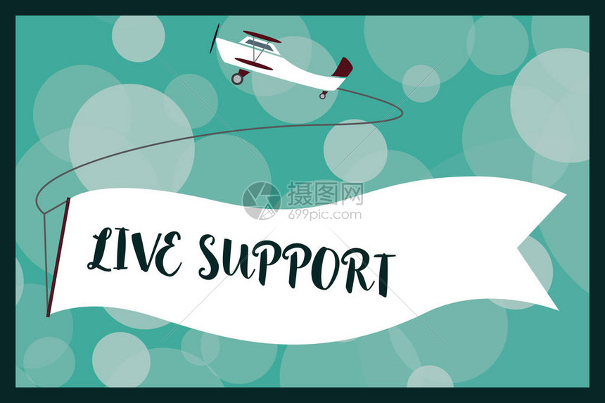 显示LiveSupport的文本符号概念图片网络服务允许访问者与高清图片下载-正版 …