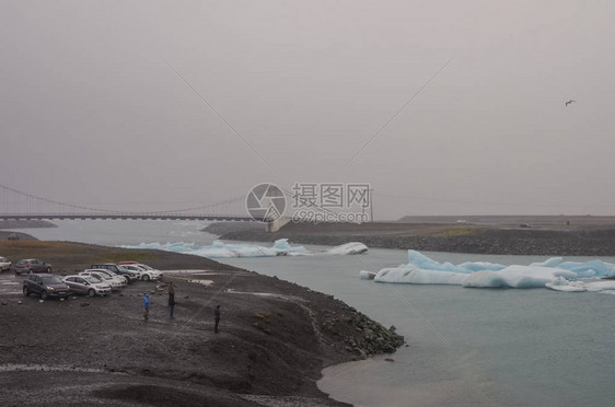 Jokulsarlon冰川环礁湖的冰山图片