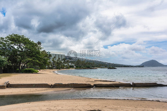 夏威夷瓦亚莱海滩公园奥图片