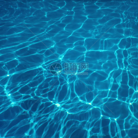 游泳池水太阳反射背景波纹水图片