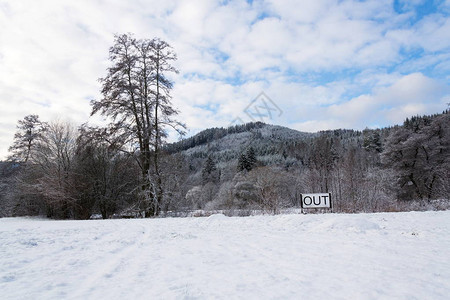 雪景新年决心自我提升理念生活方式改变图片