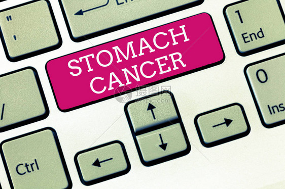 手写文字斯托马奇癌症概念是指腹部恶肿瘤从内衬开始的图片