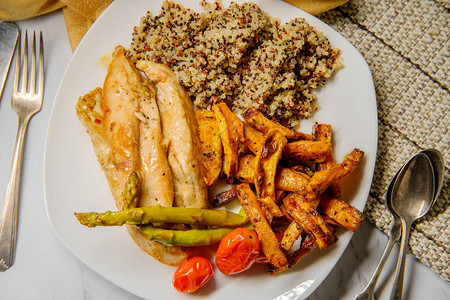 balsamicglazed烤鸡图片