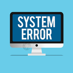 显示系统错误的概念手工写作商业图片显示技术故障软件崩溃信息损失背景图片