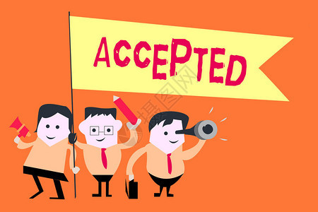 手写文字书写接受概念意思是同意做或给予某事高清图片下载-正版图片505591375-摄图网