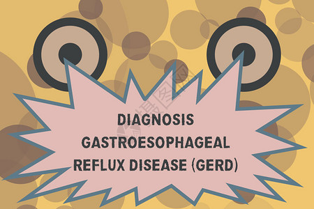 显示诊断气压复流疾病Geld的文本符号概念图片