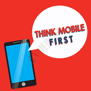 概念手写显示ThinkMobileFirst展示EasyHandheldDeviceAccessibleContents24或7图片