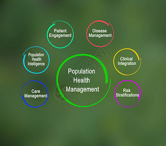人口健康管理的组成部分背景图片