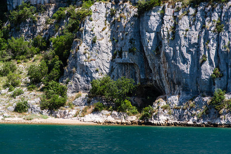林湾和山谷是克罗地亚伊斯特里亚西海岸的一个独特的地理特征图片